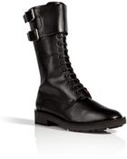 Robert Clergerie Leather Estar Combat Boots - Lyst