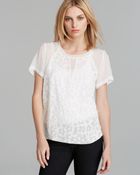 Rebecca Taylor Top Lace Clip Voile - Lyst