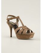 Saint Laurent 'Tribute' Sandals - Lyst
