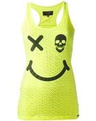 Philipp Plein Smile Embellished Tank Top - Lyst