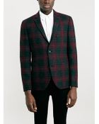 Topman Harris Tweed Multi Colour Skinny Fit Blazer - Lyst