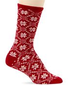 Ralph Lauren Angora Snowflake Diamonds Boot Socks - Lyst