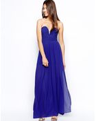 Tfnc Maxi Dress with Plunge Bustier - Lyst