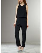 Patrizia Pepe Viscose Crepe Jumpsuit - Lyst