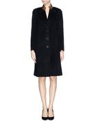 St. John Leopard Print Collar Felt Coat - Lyst