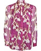 Matthew Williamson Snowdrop Silk Chiffon Shirt - Lyst