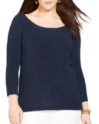 Ralph Lauren Lauren Plus Raglan Sleeve Sweater - Lyst