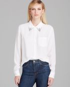 Equipment Blouse Reese Jewel Collar Silk - Lyst