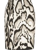 Diane von Furstenberg Mae Mikado Printed Wool And Silk-Blend Skirt - Lyst
