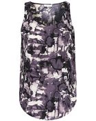 Noё Second Female Printed Grey Cloud Woven Top - Lyst