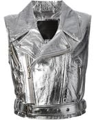 Philipp Plein Cropped Waistcoat - Lyst
