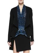 Donna Karan New York Wrap Jacket - Lyst