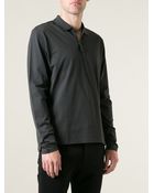 Lanvin Long Sleeve Polo Shirt - Lyst
