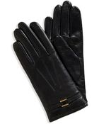 Hugo Boss Gl 235 | Leather Gloves With Buckle - Lyst