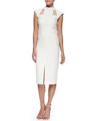 J. Mendel Cutout Cap-Sleeve Dress - Lyst