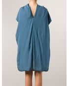 Lanvin Drape Dress - Lyst