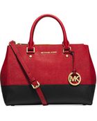 Michael Kors Michael Sutton Medium Colorblock Satchel - Lyst