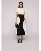 Proenza Schouler Short Sleeve Pleated Skirt Dress - Lyst