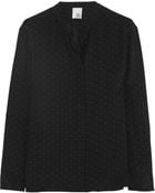 Iris & Ink Mona Polka-Dot Silk Blouse - Lyst