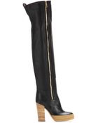 Chloé Leather Over-The-Knee Boots - Lyst