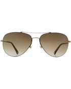 Gucci Metal Aviator Sunglasses - Lyst