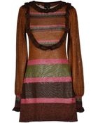 Just Cavalli Short Dress - Lyst