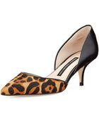 French Connection Effie D\'Orsay Calf Hair And Leather Pump - Lyst
