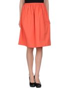 Halston Heritage Knee Length Skirt - Lyst