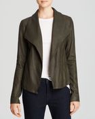 Vince Scuba Leather Jacket - Lyst