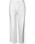 Theyskens' Theory Wide Leg Silk Pant White - Lyst