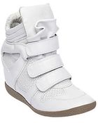 Steve Madden Hilight Suede Wedge Sneakers - Lyst