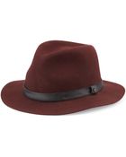 Rag & Bone Abbott Wool Fedora Hat - Lyst