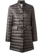 Aspesi Single Breasted Padded Coat - Lyst