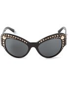 Versace Studded Sunglasses - Lyst