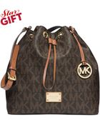 Michael Kors Michael Jules Large Drawstring Shoulder Bag - Lyst