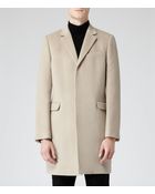 Reiss Vassal Single Breasted Wool Coat - Lyst