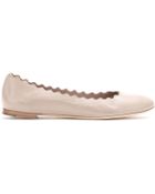 Chloé Lauren Leather Ballerinas - Lyst