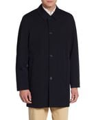 Saks Fifth Avenue Black Label Wool Car Coat - Lyst