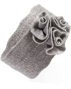 Forever 21 Knit Rosette Headwrap - Lyst