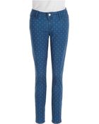 Guess Brittney Polka Dot Skinny Ankle Jeans - Lyst