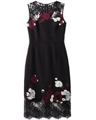 Erdem Kent Floral-lace Satin Dress - Lyst
