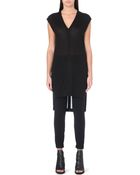 Helmut Lang V-Neck Jersey Top - Lyst
