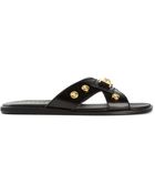 Versace Medusa Plaque Sandals - Lyst