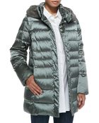 Marina Rinaldi Vienna Quilted Jacket with Fur-trim Hood - Lyst
