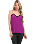 Tibi Silk Colorblock Cami - Lyst