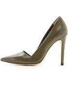 Alice + Olivia Alice Olivia Makayla Pumps Army - Lyst