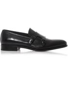 Ferragamo Roland Double Monk Loafers - Lyst