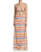 Pilyq Kyla Ikat-Print Maxi Dress - Lyst
