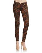7 For All Mankind Autumn Floral Ankle Jeans - Lyst