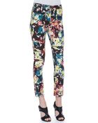 Erdem Melinda Fitted Printed Trousers - Lyst
